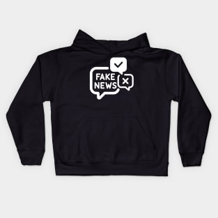 Fake News Conspiracy Theory Kids Hoodie